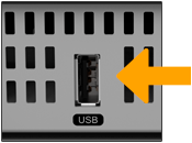 AirTV Player rear USB ports detail